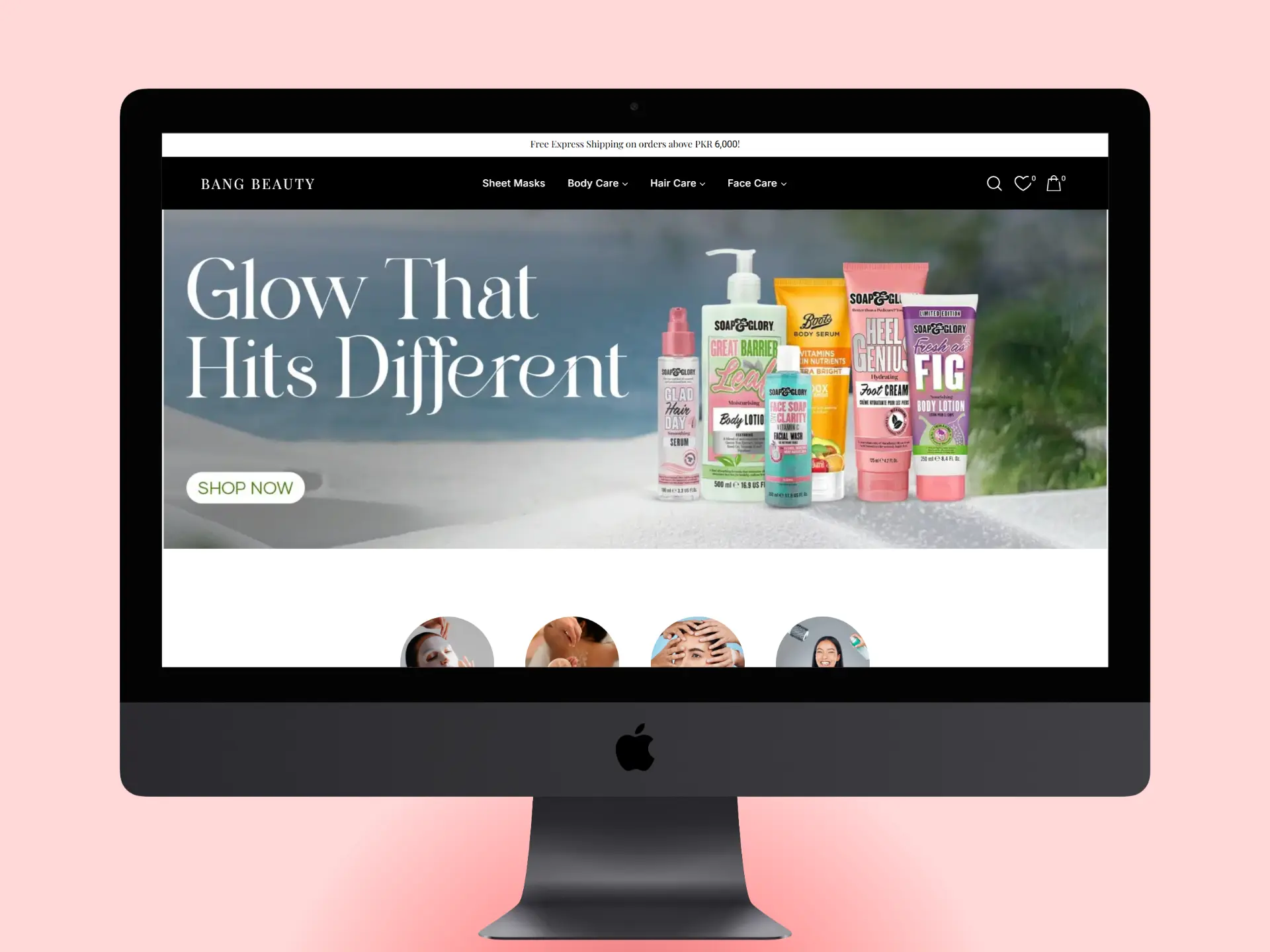 BangBeauty Desktop Layout