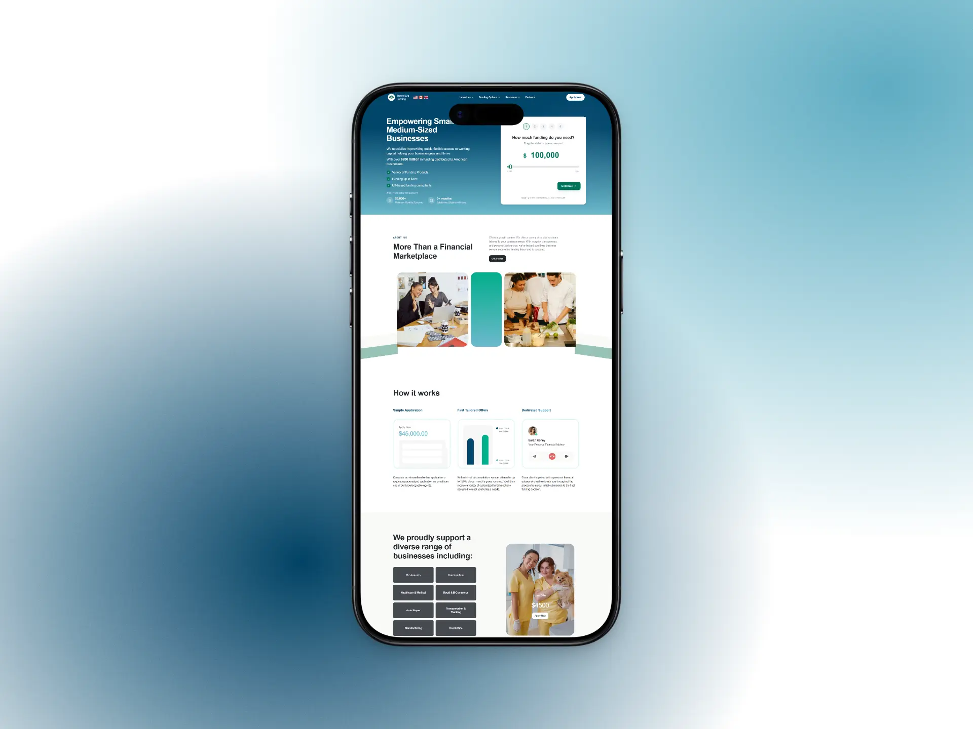 Tree of Life Mobile View Mockup